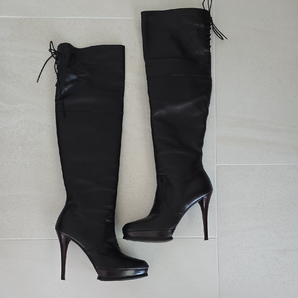 Stuart Weitzman Black Over the Knee Boots